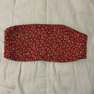 Free People Floral bandeau bra